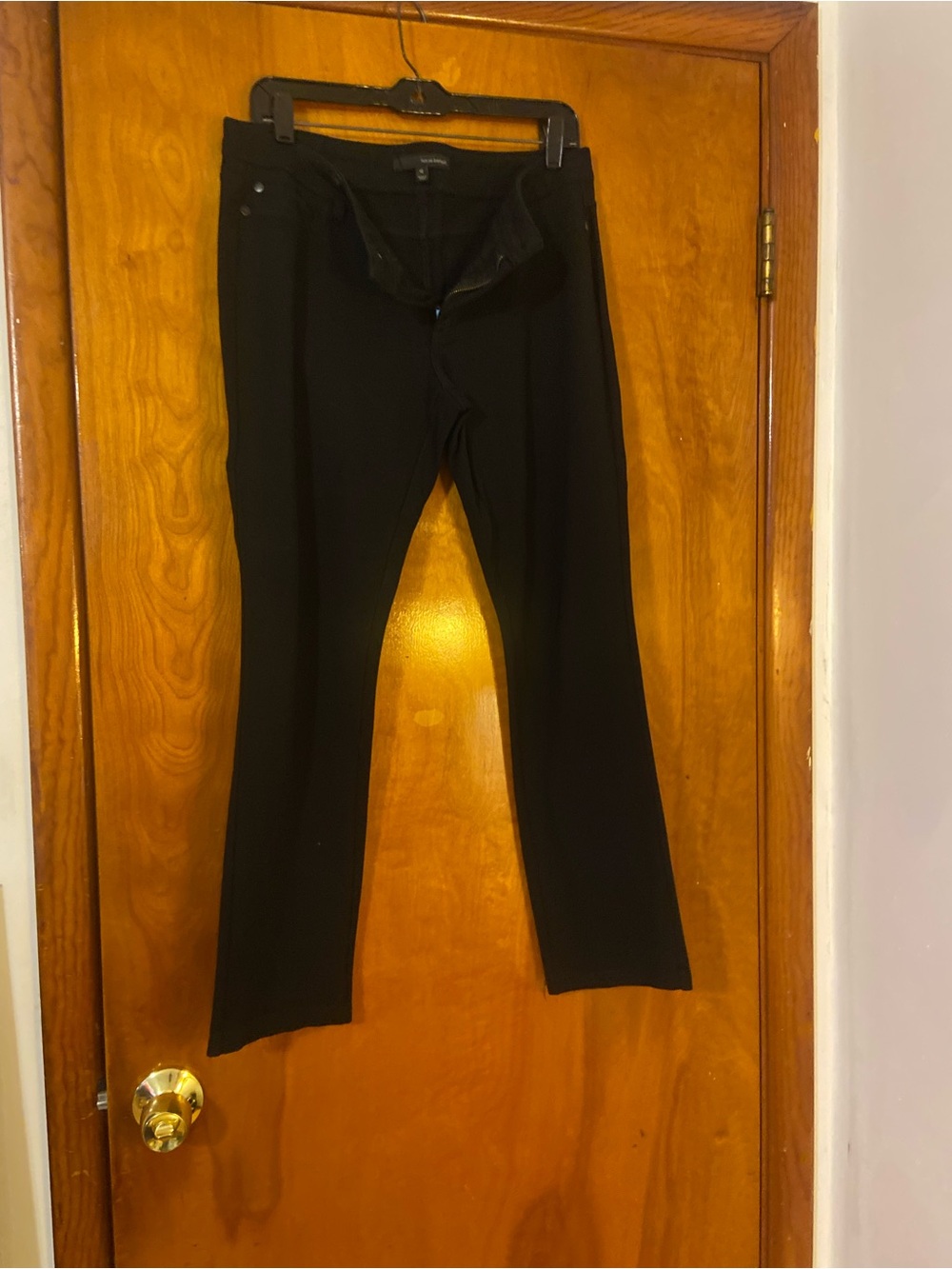 Women’s Black Straight-Leg Dress Pants